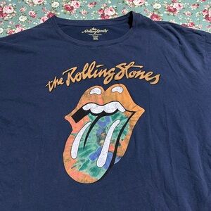 The Rolling Stones _ classic rock t-shirt XXL, blue, 100% Cotton short sleeve 💫